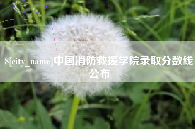 汕尾中国消防救援学院录取分数线公布