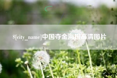 汕尾中国夺金海报高清图片