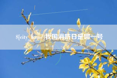 汕尾我国消防日是哪一号