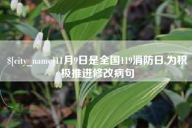 汕尾11月9日是全国119消防日,为积极推进修改病句