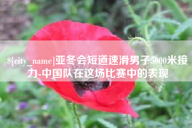 汕尾亚冬会短道速滑男子5000米接力-中国队在这场比赛中的表现