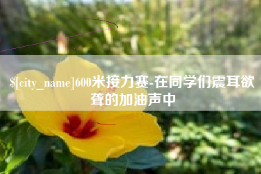 汕尾600米接力赛-在同学们震耳欲聋的加油声中