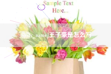汕尾王子豪是怎么写