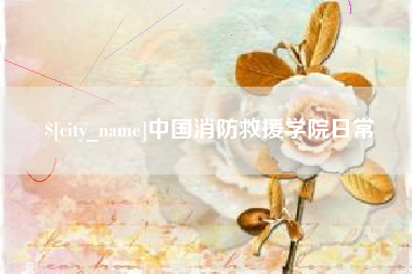 汕尾中国消防救援学院日常