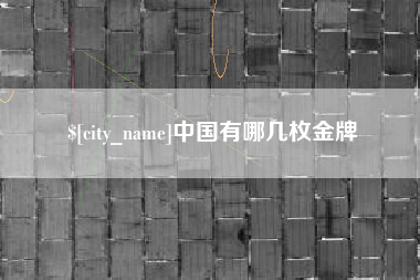 汕尾中国有哪几枚金牌