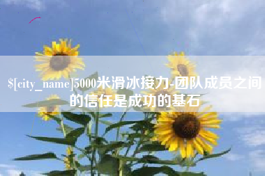 汕尾5000米滑冰接力-团队成员之间的信任是成功的基石