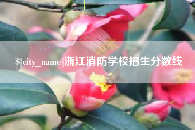 汕尾浙江消防学校招生分数线