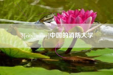汕尾中国的消防大学