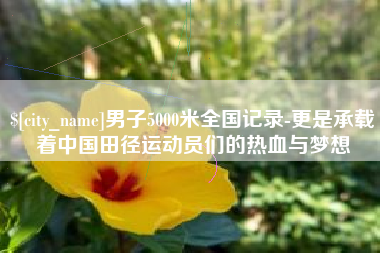 汕尾男子5000米全国记录-更是承载着中国田径运动员们的热血与梦想