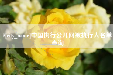 汕尾中国执行公开网被执行人名单查询