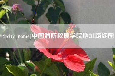 汕尾中国消防救援学院地址路线图