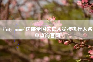 汕尾法院全国失信人员被执行人名单查询官网