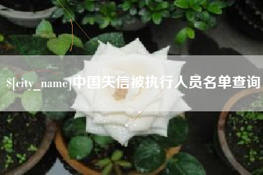 汕尾中国失信被执行人员名单查询