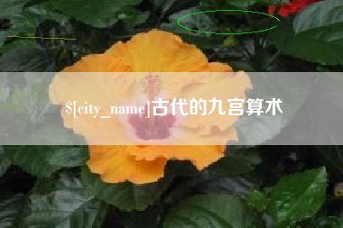 汕尾古代的九宫算术
