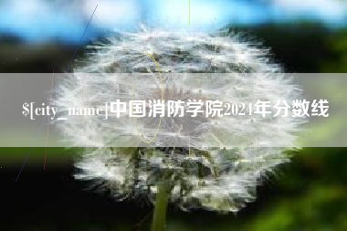 汕尾中国消防学院2024年分数线