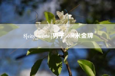 汕尾男子5000米金牌