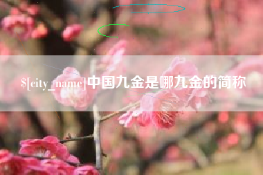 汕尾中国九金是哪九金的简称