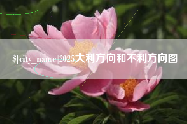 汕尾2025大利方向和不利方向图