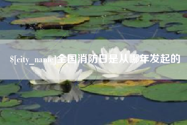 汕尾全国消防日是从哪年发起的