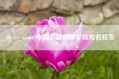 汕尾中国消防救援学院知名校友