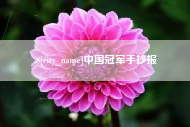 汕尾中国冠军手抄报