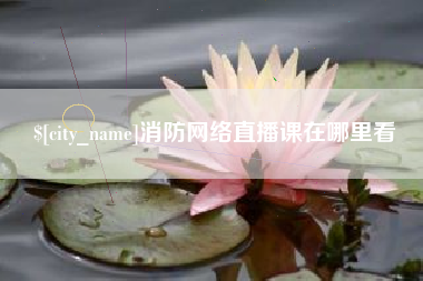 汕尾消防网络直播课在哪里看