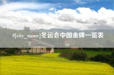 汕尾冬运会中国金牌一览表
