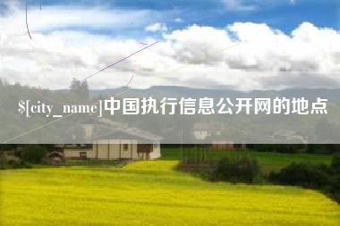 汕尾中国执行信息公开网的地点