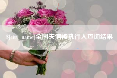 汕尾全国失信被执行人查询结果