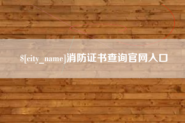 汕尾消防证书查询官网入口