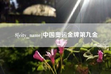 汕尾中国奥运金牌第九金