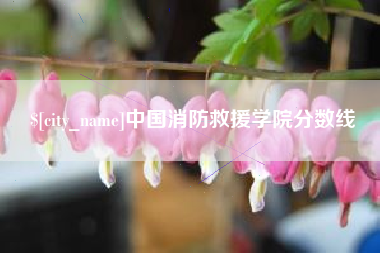 汕尾中国消防救援学院分数线