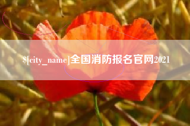 汕尾全国消防报名官网2021